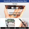 MOSECYOU Oversized Door Strike Plate, Heavy Duty Version, Reinforced Enlarged