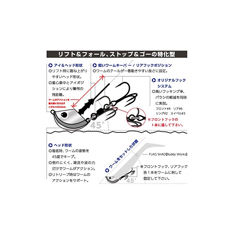 buddyworks (badyi-wa-kusu) Jig Head 45head 28g OKZ orekinzabuton.
