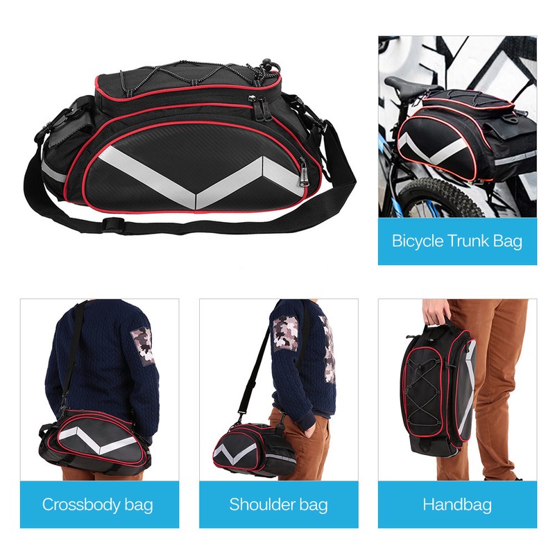 Bicycle Bag Multifunction 13L Bike Tail Rear Seat Bag Cycle