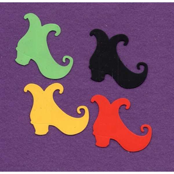 Unbranded WITCHES BOOT die cuts halloween scrapbook cards