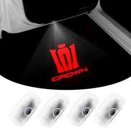 220 Series Crown, Athlete Car Door Lamp, Logo Curtain Lamp, Set of 4, Tool Included, Courtesy Light, Door Welcome Light, LED Logo Projection, Compatible Crown 15th Generation 220 Series, S22# Type