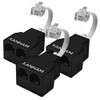 XANHAM Telephone Cable 2 Way Splitter(3 Pack) RJ11 6P4C Phone