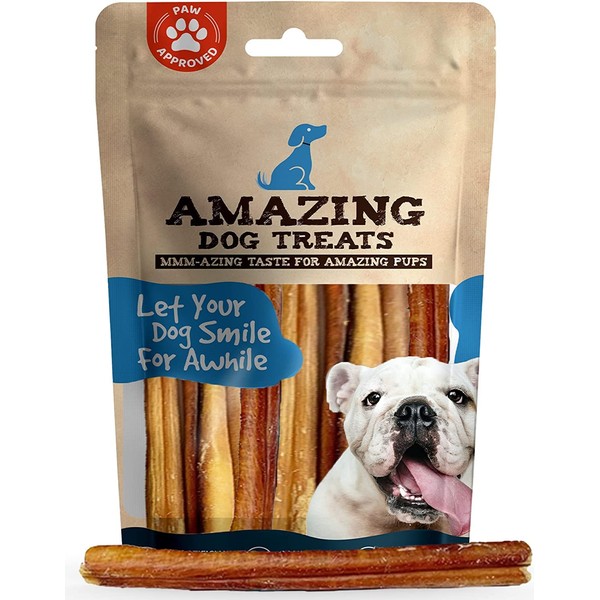 Amazing Dog Treats - Bully Sticks 6 Inch Regular Size