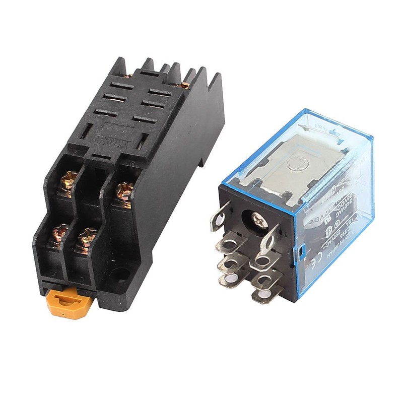 Sourcingmap LY2N-J DC 12V Coil Voltage 8Pin DPDT Power Electromagnetic