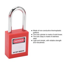 Electrical Loto Kit, Lockout Tagout Kit with Safety Padlocks Hasps Loto Tags Keys Bag Lock Marked Products Safety Equipment