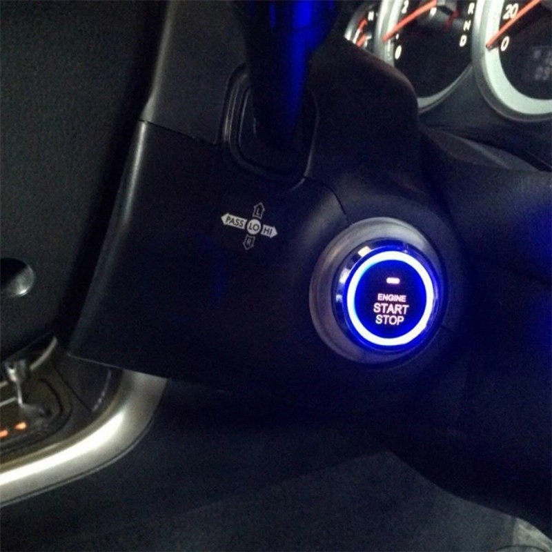 BCSMMCAR LED Engine Ignition Start Push Button Switch Car Keyless