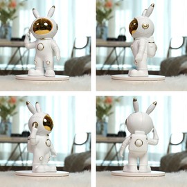 SEINHIJO Astronaut Statue Sculpture Modern Decor Spaceman Figurine Home Gifts Table Centerpiece Crafts Polyresin Arts 10.2inch