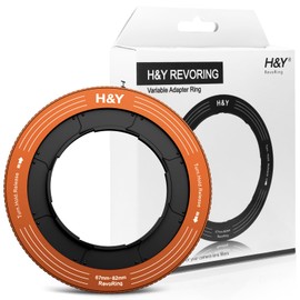 H&Y Step-Up Rings Adapter Variable Step Up Ring Lens Filter Adapter Rings Stepping Up Ring 67-82mm to 82mm Orange, RevoRing Series