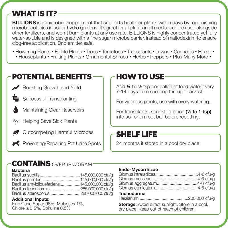 TPS Nutrients Billions - Mycorrhizal Fungi Root Inoculant for Plants
