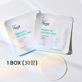Isorb ISOV Radiance Laha Peel Pad 3ml x 30ea Water glow pad Water tox sebum dead skin care LHA peeling hypoallergenic pore care / 아이소브 래디언스 라하 필패드 3ml x 30ea 물광패드 물톡스 피지 각질관리 LHA필링 저자극 모공케어