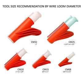 Electriduct Wire Loom Cable Insertion Tool for 3/8" to 1/2" Conduit Sleeving Installation - Model CM08 | 5 Pack