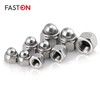 FASTON Self-locking cap nuts, M8 made of rust-proof stainless steel,