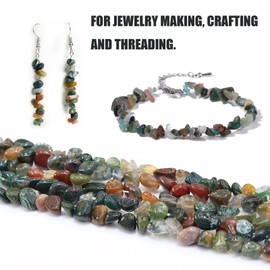 Pack of 300 Gemstone Beads with Bore Gemstones Stone Beads Gemstones with Hole Irregular Gemstone Beads for Crafts Gemstone Beads Natural Loose Jewellery Beads