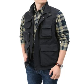 Oroln Men's Mesh Vest, Multi-functional, Fishing Vest, Ultra Lightweight, Fishing, Shooting, Climbing, Photography, Summer, Outdoor Vest, Work, Travel, Multiple Pockets, UV Protection, Breathable,