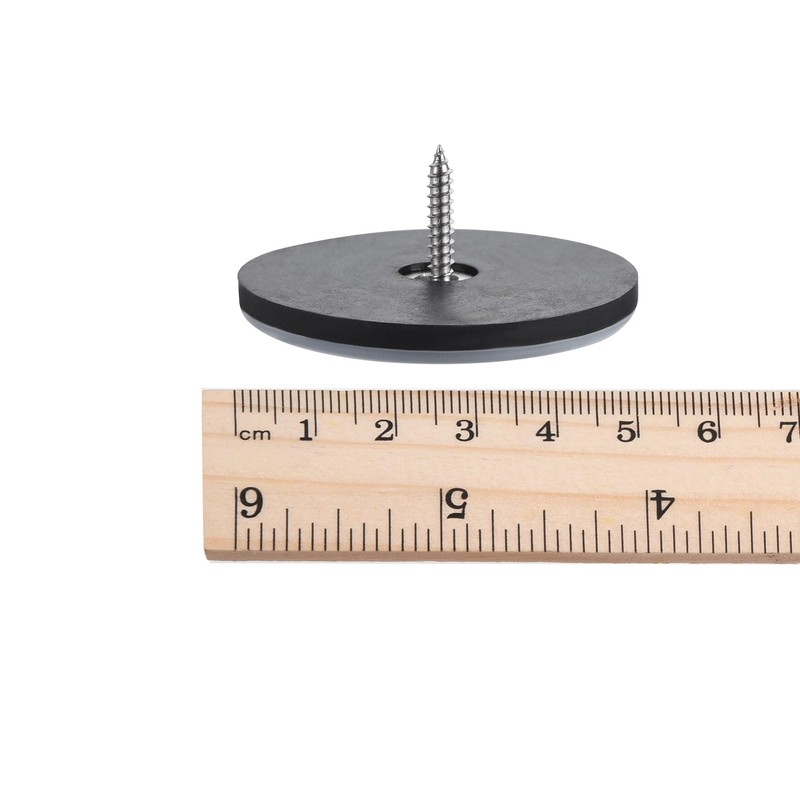 uxcell 50mm Furniture Feet Slider Glides Screw-in Chair Leg Protector
