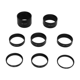 8 PCS M48X0.75 Fo Cal Length Extension Tube Kit, Extension Tube Adapter, 3 5 7 10 12 15 20 30mm Extending for Astronomical Telescope Photography