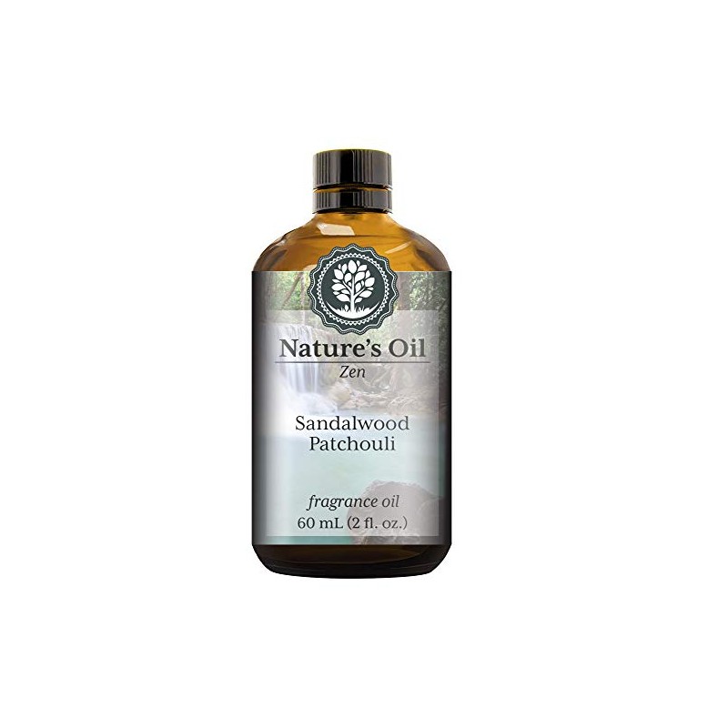 Sandalwood Patchouli Fragrance Oil (60ml) for Diffusers, Soap Making, Candles,