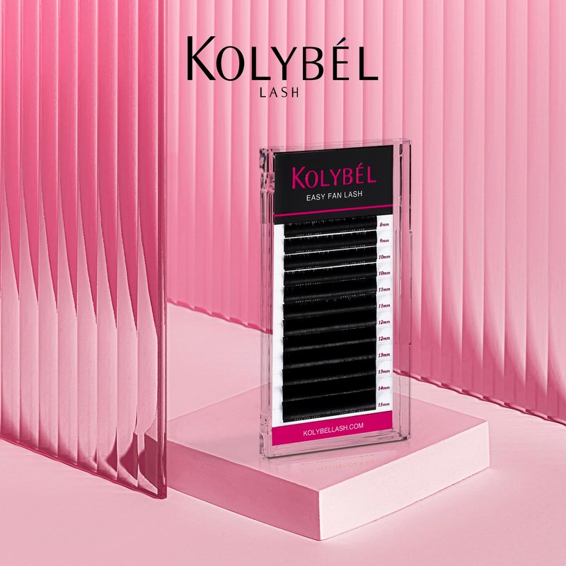 KOLYBEL Eyelash Extensions Easy Fan Lashes 0.05 Thickness D Curl