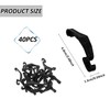 Shoyisenka 40 Pcs Rabbit Cage Fixed Side Buckle, Cage Fastening