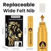 BIGTHUMB 3 Pcs Gold Jumbo Permanent Markers: 15mm Wide Tip