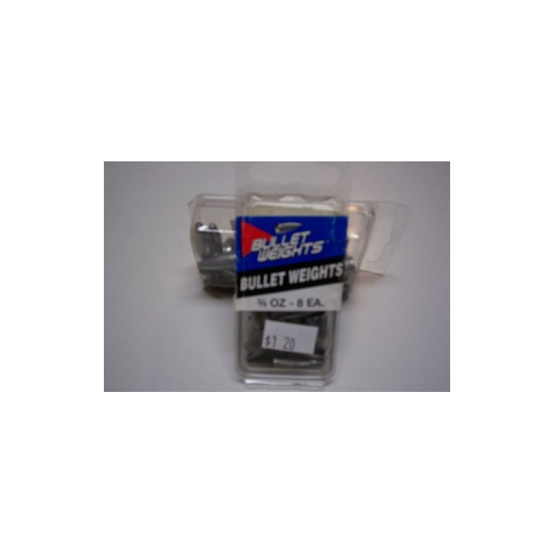 Bullet Weights Slip Sinkers 3/8 oz. 8 pc