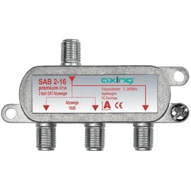 Axing BAB 2-16 2-Way SAT Tap with 16 dB Tap Loss 5-2400 MHz