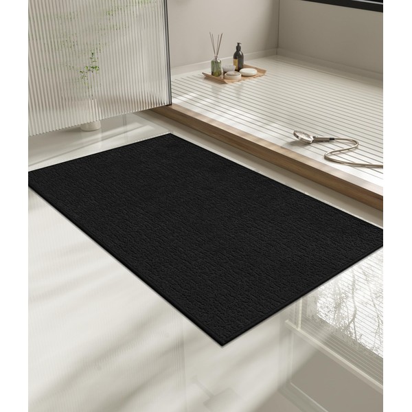 chakme Bathroom Rugs Mat 36x24, Ultra Thin Non Slip Bath