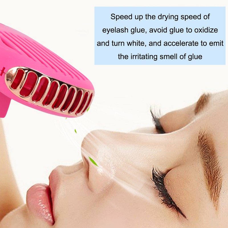 Eyelashes Dryer Fan Mini Portable Air Conditioning Bladeless Nail Art