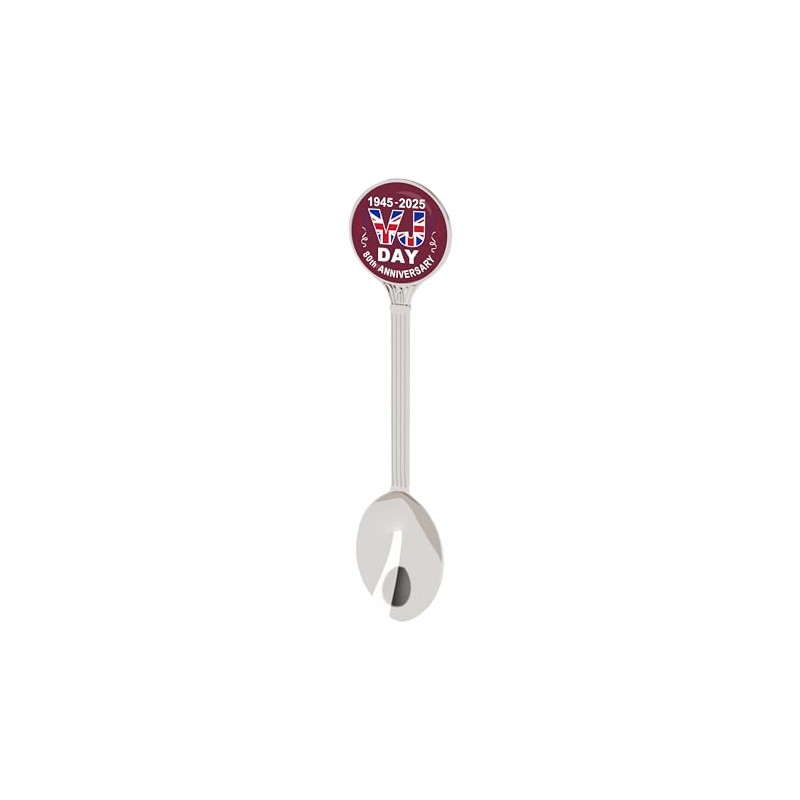VJ Day 80th Anniversary Commemorative Spoon, 1945-2025, Union Jack Design,
