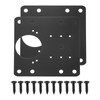 sourcing map Cabinet Hinge Repair Plate, 2 Set 90mm/3.54" Stainless
