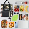 LOKASS Lunch Box for Women/Men-16L-Insulated Lunch Bag, Expandable Double-layer Leakproof