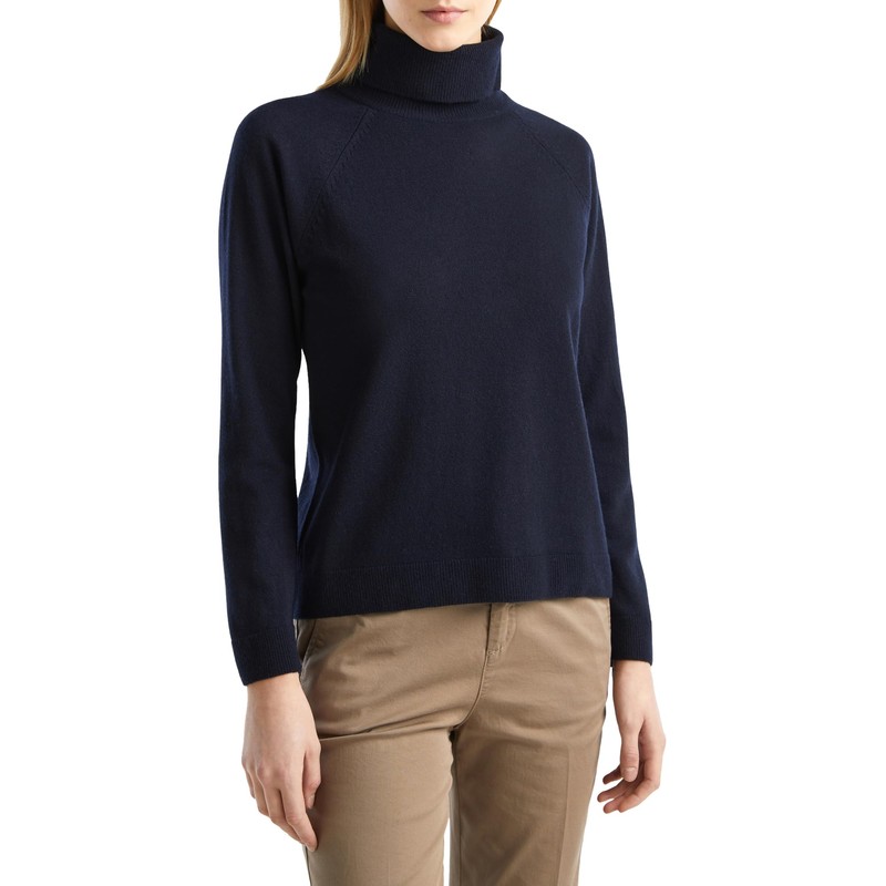 United Colors of Benetton Women's Sweater, Dark Blue 66U