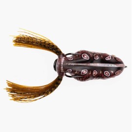 Scum Frog Painted Trophy Series Topwater Bass Fishing Hollow Body Frog Lure with Weedless Hooks, Toadly Cool, 5/8 Ounce