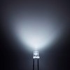 CHANZON 100 pcs 3mm White LED Diode Lights (Clear Flat