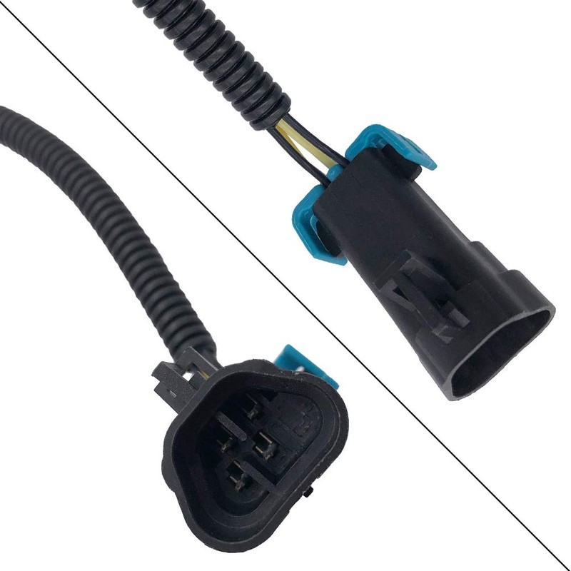 EPSIRMP 2pcs Black Oxygen O2 Sensor Header Extension Harness 24