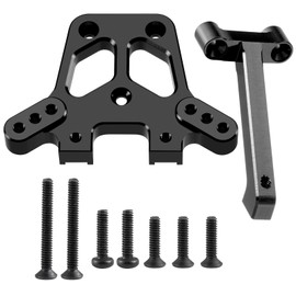 MORFUM Aluminum Alloy Front & Rear Shock Tower Brace Shock Mounts Damper Stay Upgrades Part Compatible with 1/18 Traxxa LaTrax Teton Desert Prerunner SST, Replace Parts 7637