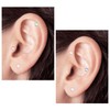Mayhoop 16G Clear Tragus Helix Earrings Studs Piercing 6mm Flexible