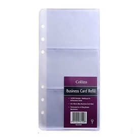 Collins Business Card Ringbinder Refill (10 Pack), 2745R