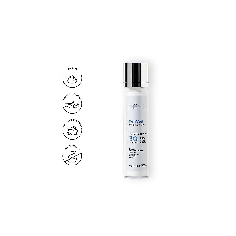 Reve Dermatologique SunVeil SOIE Couleur FPS 30 Protector Solar Mineral