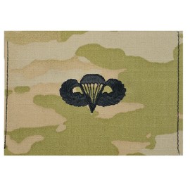 Army Embroidered Badge on OCP Sew On Parachutist Basic