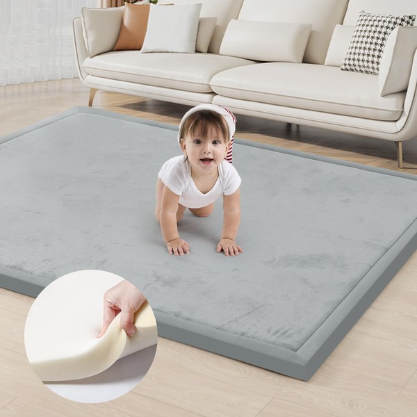 ACOMOPACK Baby Play Mat for Floor 1.3" Thick Memory Foam