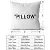Hypebeast Room Decor,Off White Inspired Pillow Quotation Decorative Set of