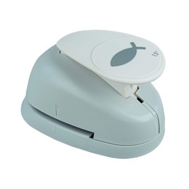 Rayher Paper Craft Punch with Fish Design, Lever Punch for Card Making and Scrapbooking, 3.81cm, 1 1/2", 89854000