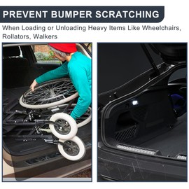 MEILANHUI Rear Bumper Protector, 38 X 25 Inch Bumper Guards for Cars Foldable Universal Bumper Guard for Preventing Bumper of SUVs, Trucks and Vans from Scratches While Unloading and Loading