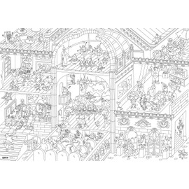 OMY Poster géant à colorier dance by