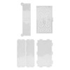 4pcs Storage Box Resin Mold DIY Production Patterned Hollow Flip