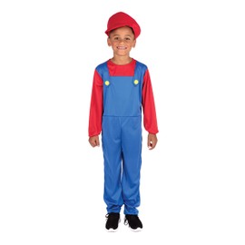 Bristol Novelty CC290 Plumbers Mate Boy (M) Costume, Blue, red, 6-8 Years Old