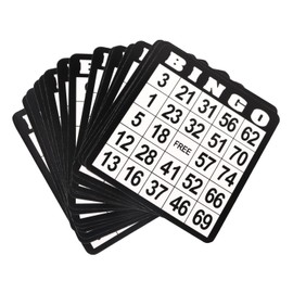GSE Games & Sports Expert 18-Pack Bingo Game Cards with Easy Read Numbers, Reusable Paper Bingo Sheets for Family/Friend Parties, Bingo Games