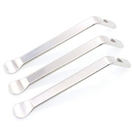 VOANZO Bicycle Tyre Lever, Tyre Remover Repair Tool, Stainless Steel, 120 mm, Pack of 3