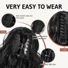 Flufymooz Extensión De Coleta, Extensión De Coleta Con Pinza De